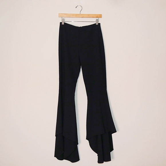 SOLD! ❤️ Alice + Olivia Jinny High-Low Flared-Leg Pants in Black - Picture 3 of 15